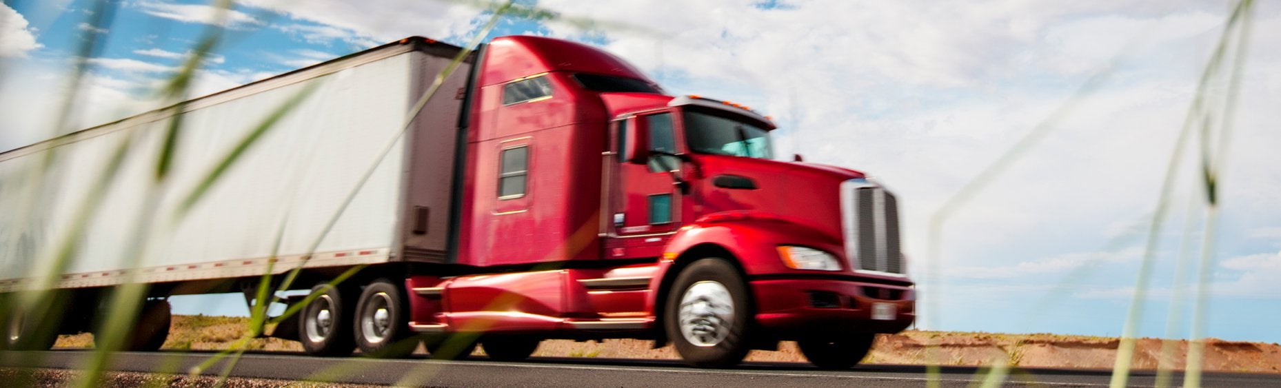 Red tractor-trailer representing Class-A fleet career paths